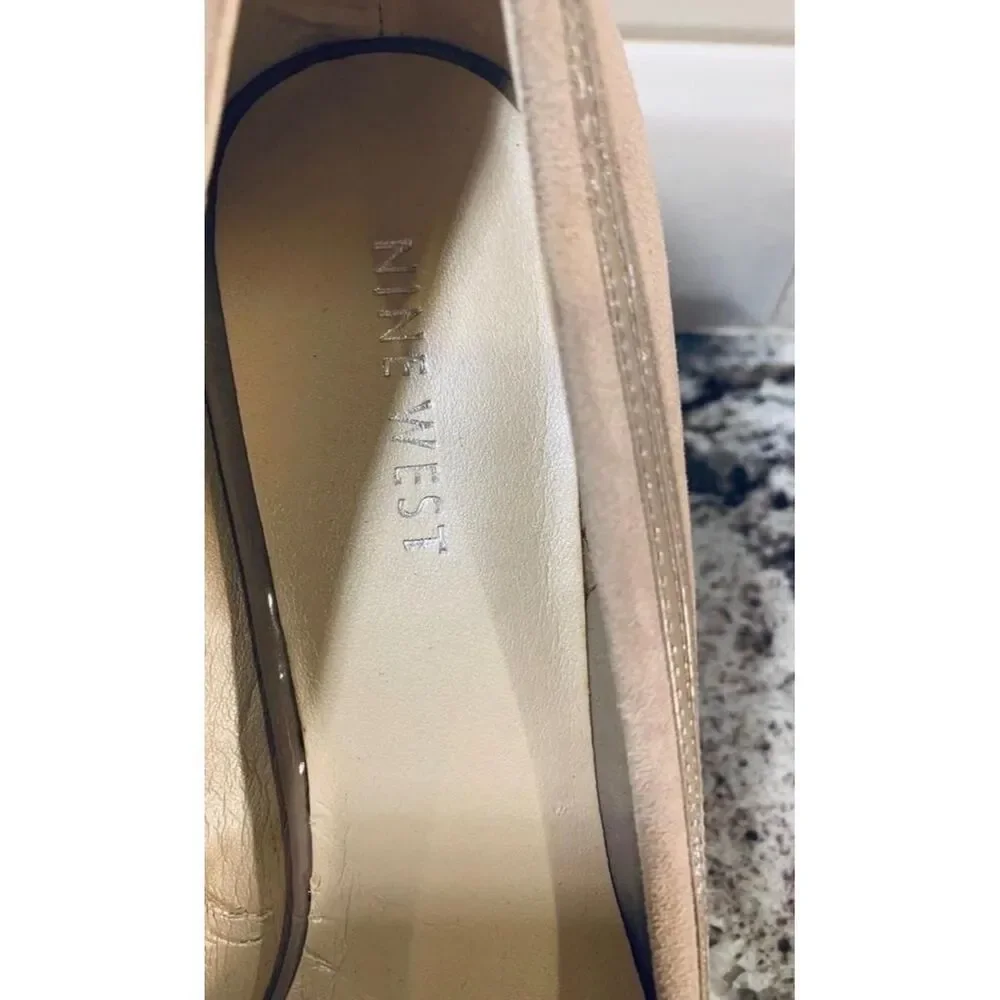 Nine-west Women's Tan Suede Heels, Pumps - Picture 3 of 8